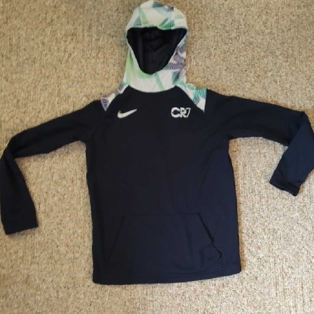Nike Kids' Black and White CR7 Hoodie